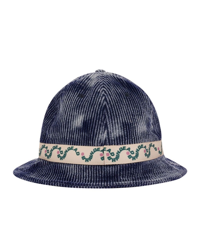 Navy Brain Dead Bd Wave Bell Bucket Hat | AU 8310546-NB