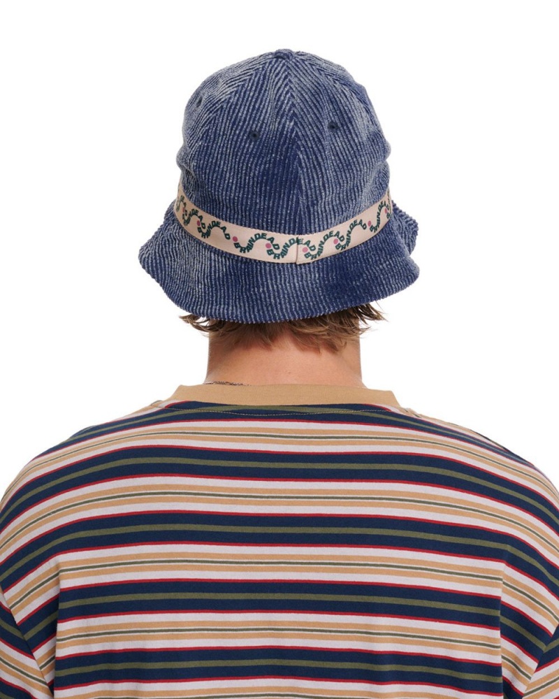 Navy Brain Dead Bd Wave Bell Bucket Hat | AU 8310546-NB