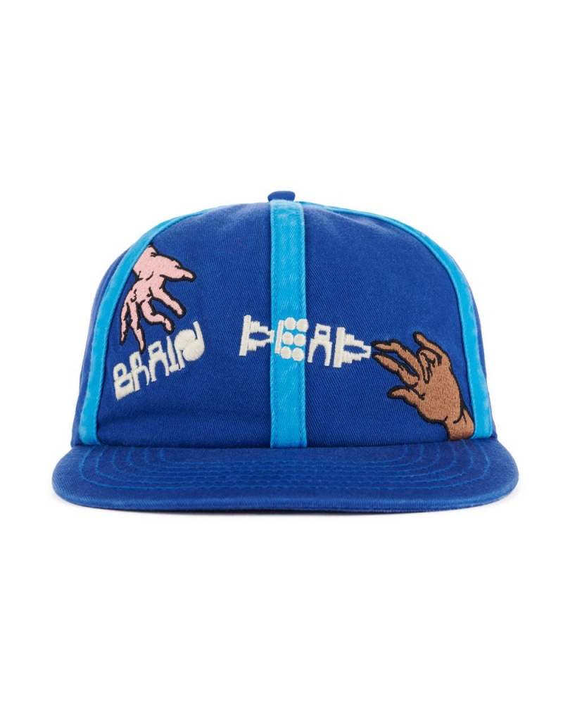 Navy Brain Dead Connection 6 Panel Twill Hat | AU 9210746-VI