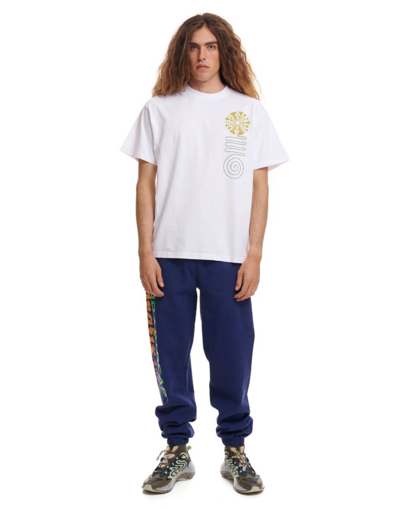 Navy Brain Dead Grafix Sweatpant | AU 2753914-RQ