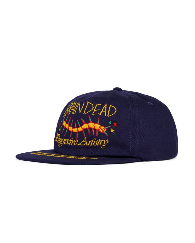 Navy Brain Dead Last Dance 5 Panel Hat | AU 8279653-ZJ