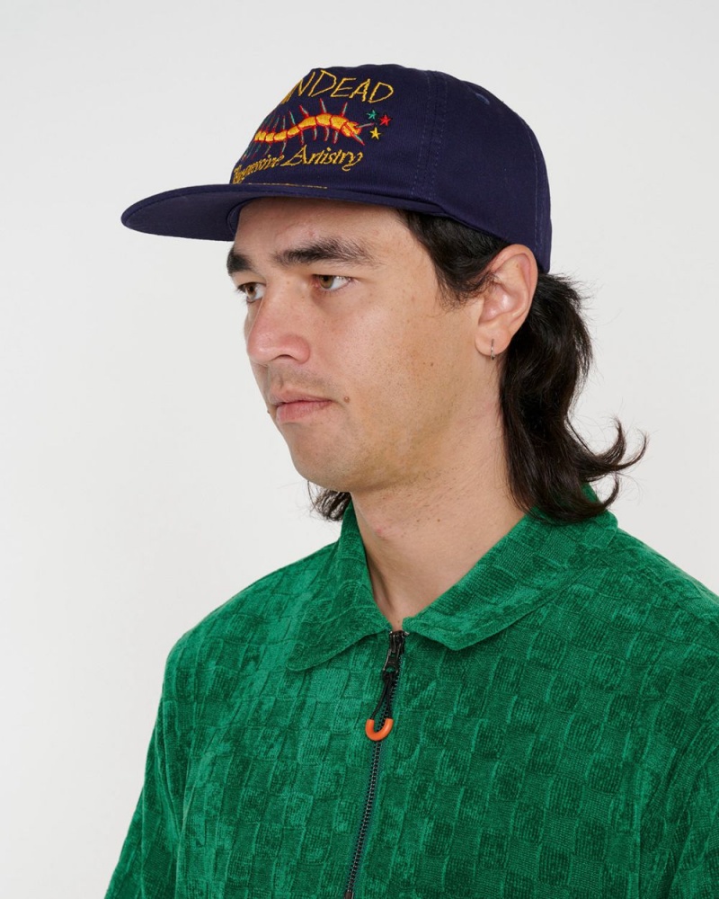 Navy Brain Dead Last Dance 5 Panel Hat | AU 8279653-ZJ