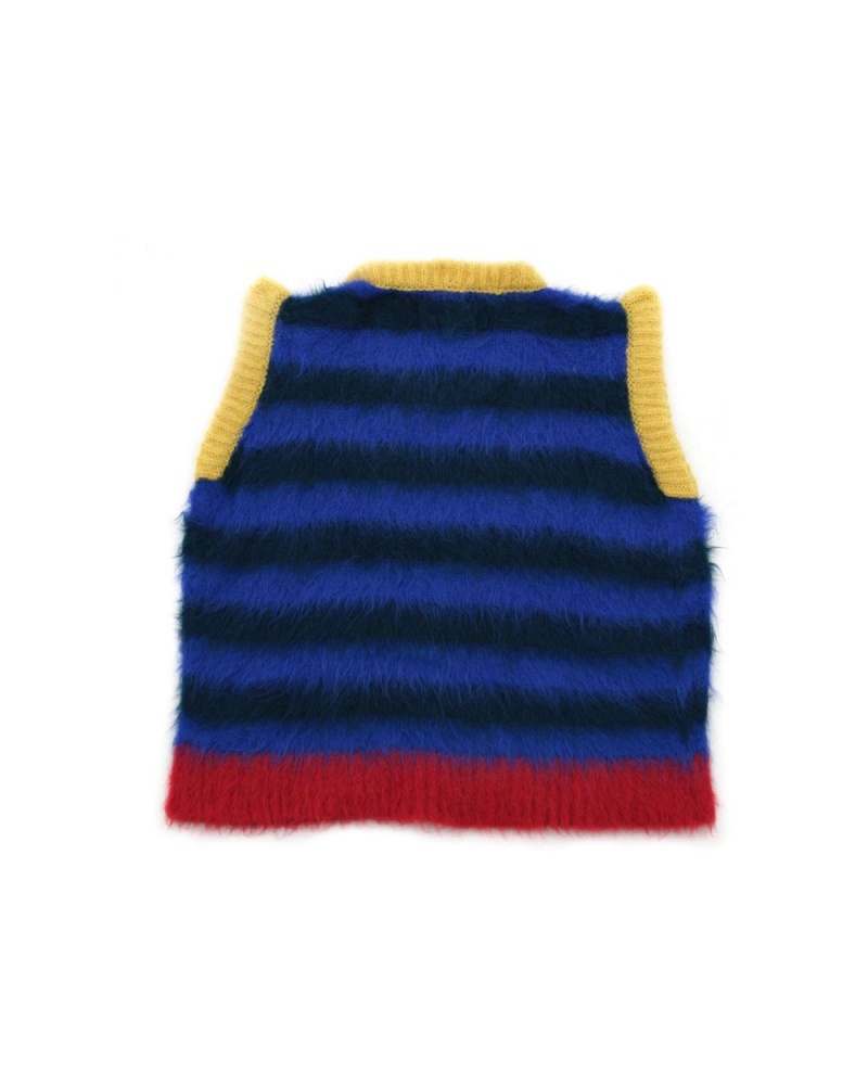 Navy Brain Dead Lulu Knit Sweater Vest | AU 9143708-JD