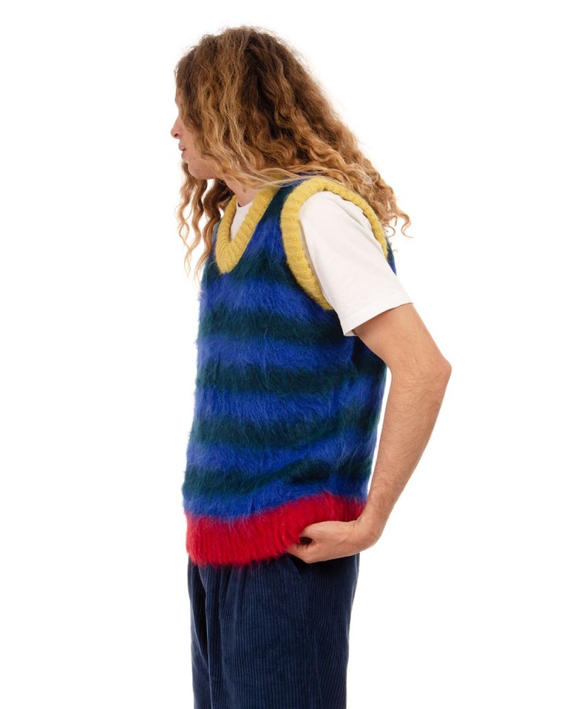 Navy Brain Dead Lulu Knit Sweater Vest | AU 9143708-JD