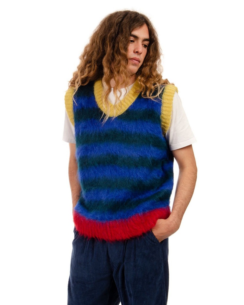 Navy Brain Dead Lulu Knit Sweater Vest | AU 9143708-JD