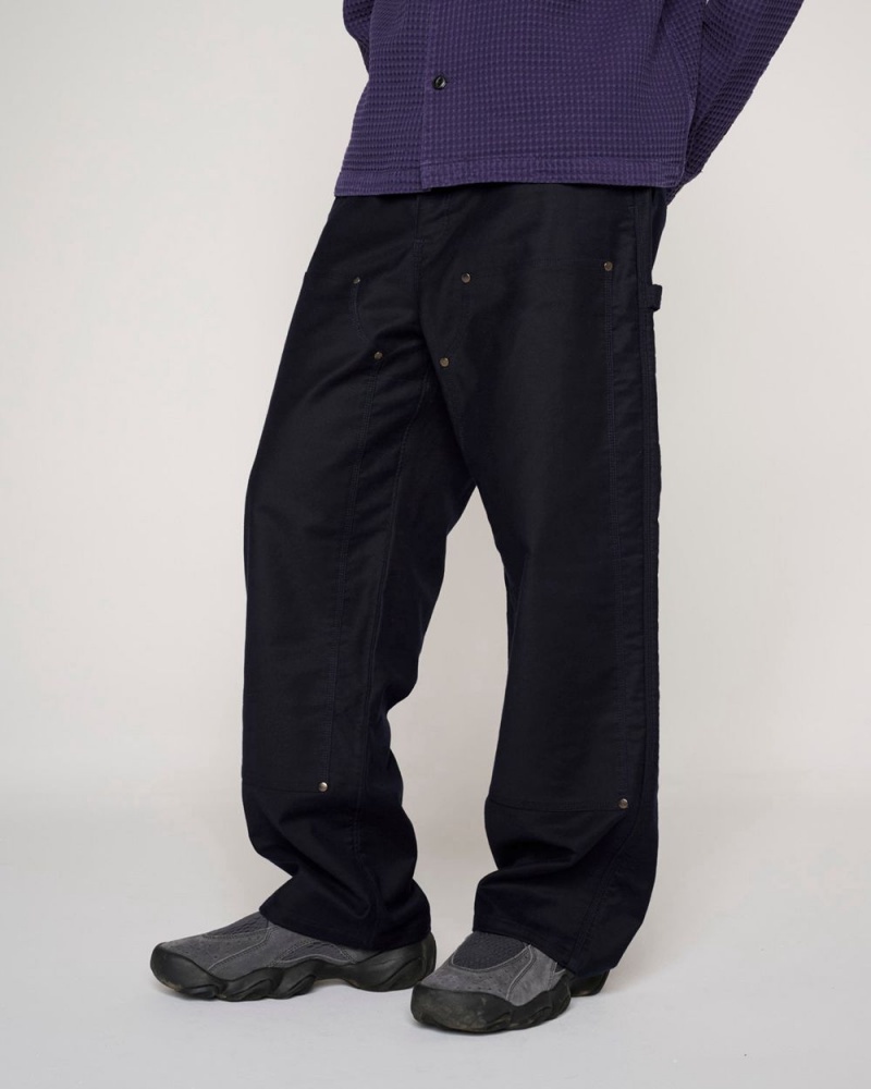 Navy Brain Dead Moleskin Double Knee Utility Pant | AU 4930768-VT