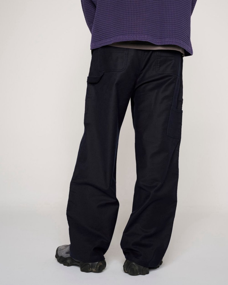 Navy Brain Dead Moleskin Double Knee Utility Pant | AU 4930768-VT