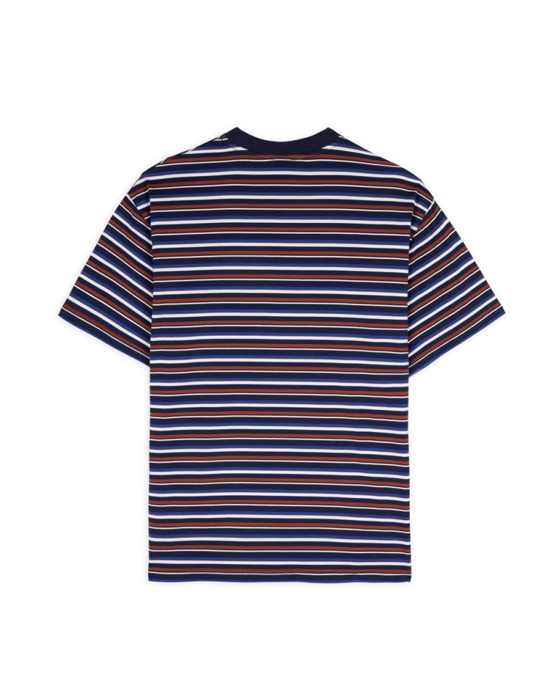 Navy Brain Dead Nineties Blocked Striped T-Shirt | AU 8046593-MR