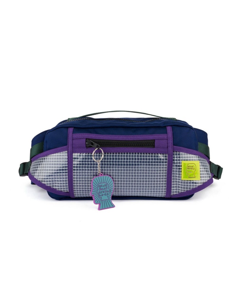 Navy Brain Dead Rush Hour Fanny Pack Bag | AU 7830619-OW