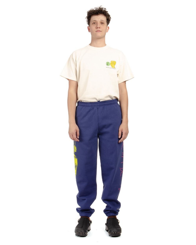 Navy Brain Dead Seeing Double Sweat Pant | AU 5914860-VY