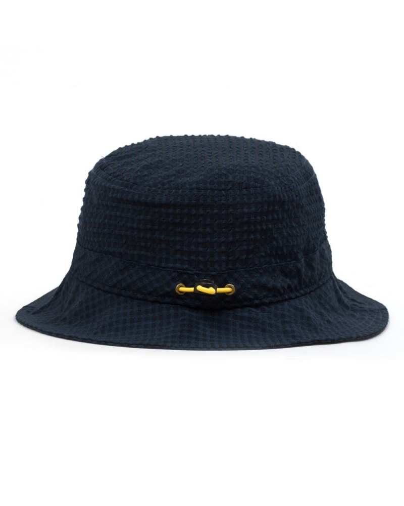 Navy Brain Dead Seersucker Bucket Hat | AU 7193624-AM