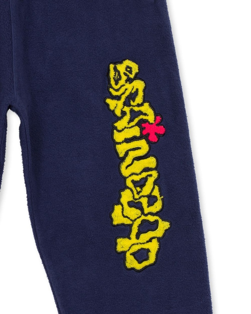 Navy Brain Dead Slime Reverse Fleece Sweat Pant | AU 5468712-LX