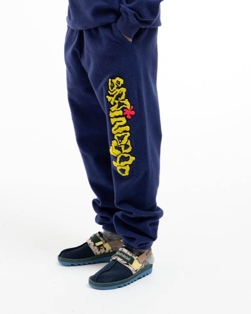 Navy Brain Dead Slime Reverse Fleece Sweat Pant | AU 5468712-LX