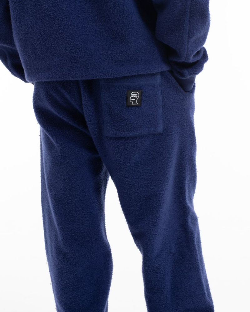 Navy Brain Dead Slime Reverse Fleece Sweat Pant | AU 5468712-LX