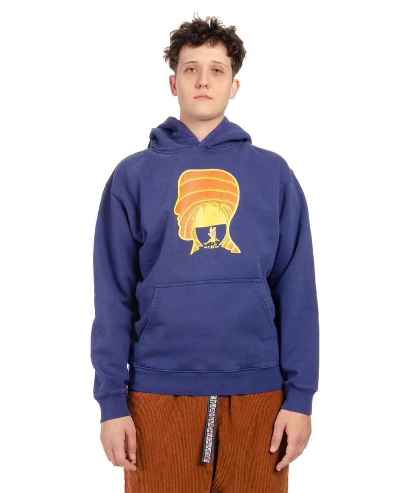 Navy Brain Dead Tongue Demon Hoodie | AU 1089732-FV