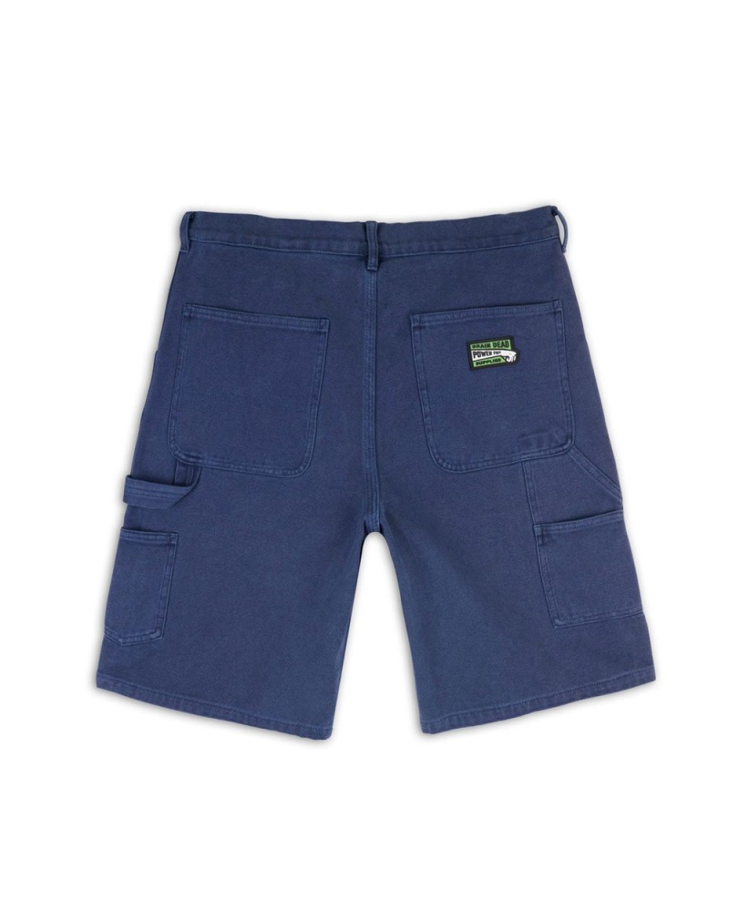 Navy Brain Dead Washed Hard Ware/Soft Wear Carpenter Shorts | AU 2317460-MP