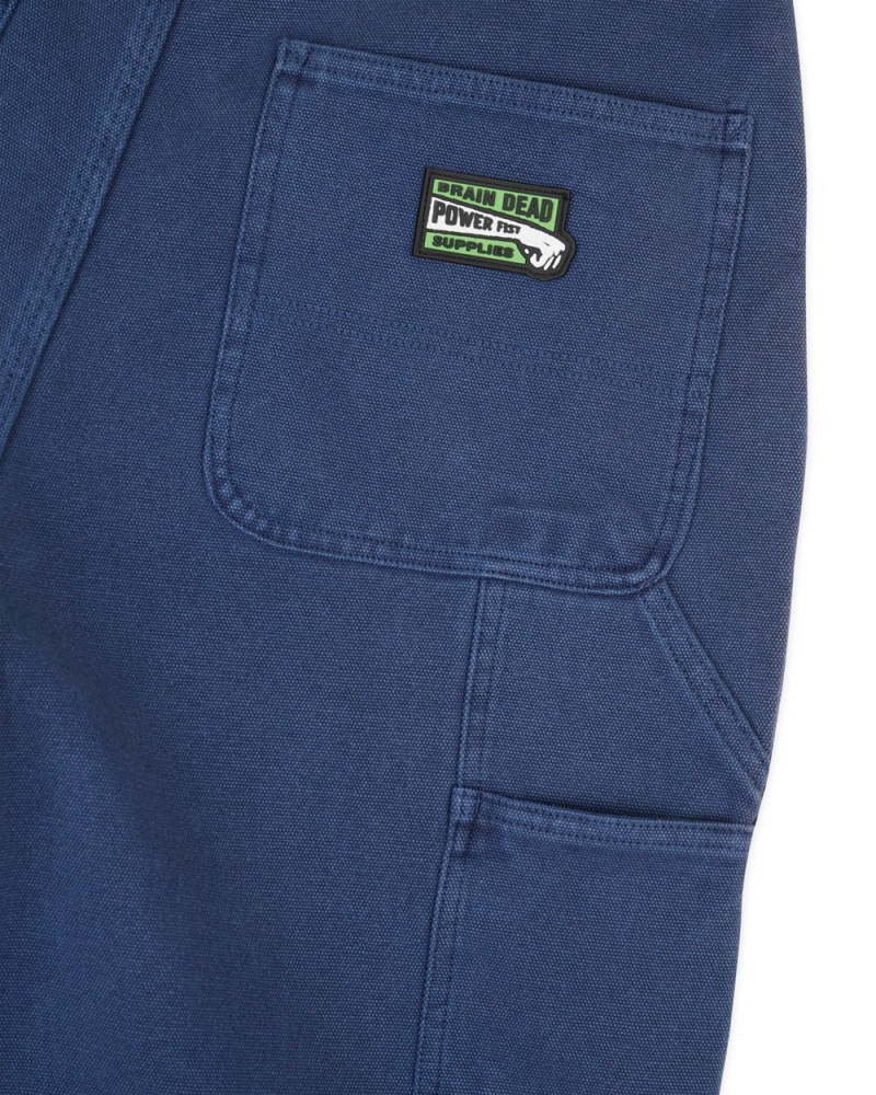 Navy Brain Dead Washed Hard Ware/Soft Wear Carpenter Shorts | AU 2317460-MP