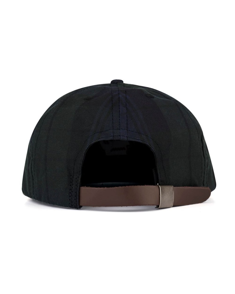 Navy Brain Dead Waxed Logo Head Cap | AU 0923678-OV