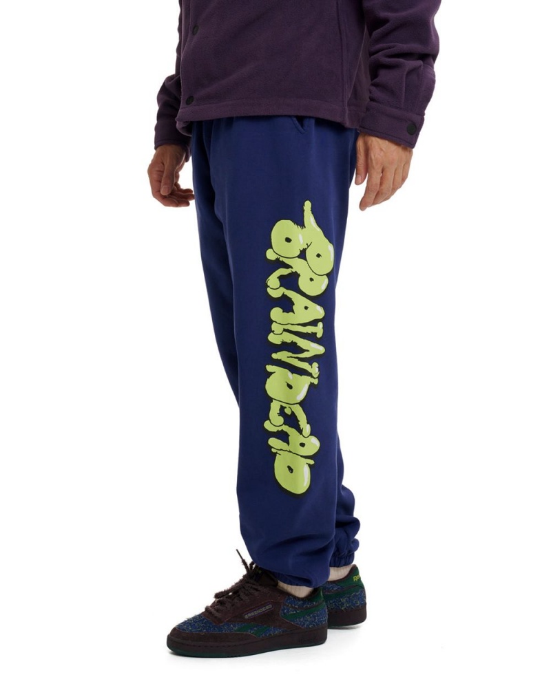 Navy Brain Dead Worm Hole Sweatpant | AU 4018725-ET