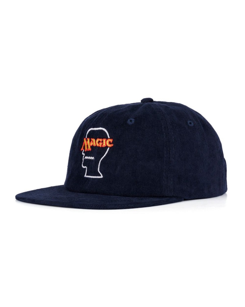 Navy Brain Dead X Magic: The Gathering Logo Lock Corduroy Hat | AU 9725641-NZ