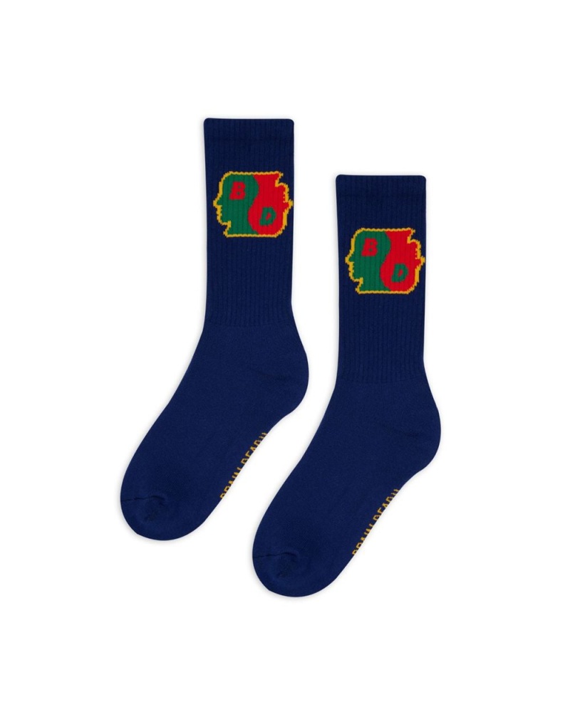 Navy Brain Dead Yin Yang Socks | AU 0634982-EI