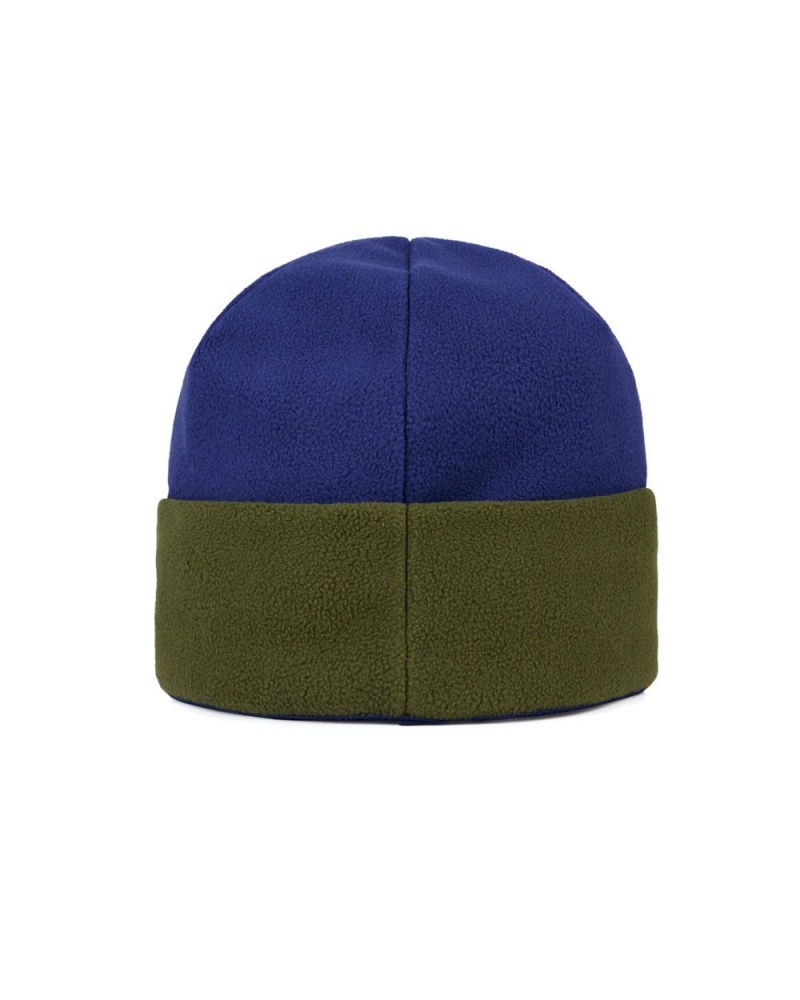 Navy Green Brain Dead X K2 Standard Polar Fleece Beanie | AU 6954028-UL