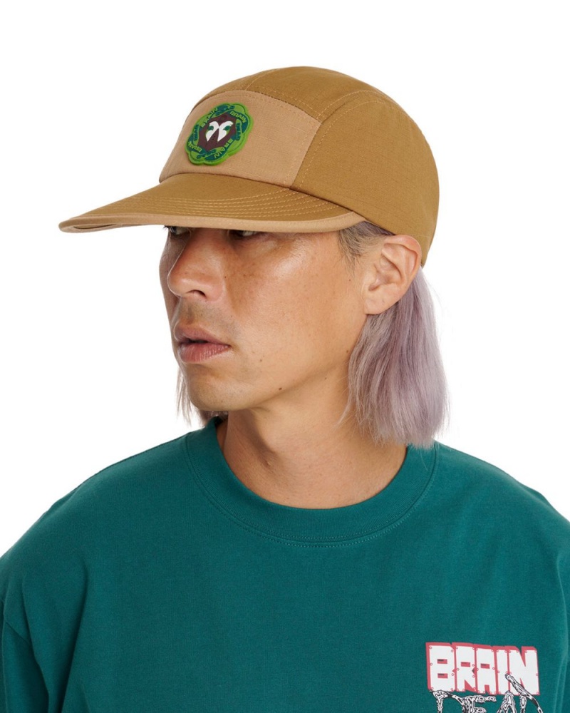 Olive Brain Dead Anglers 5 Panel Camp Hat | AU 2849637-PF