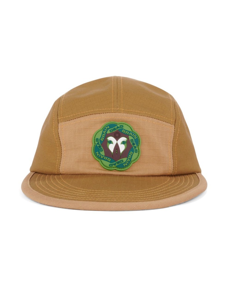 Olive Brain Dead Anglers 5 Panel Camp Hat | AU 2849637-PF