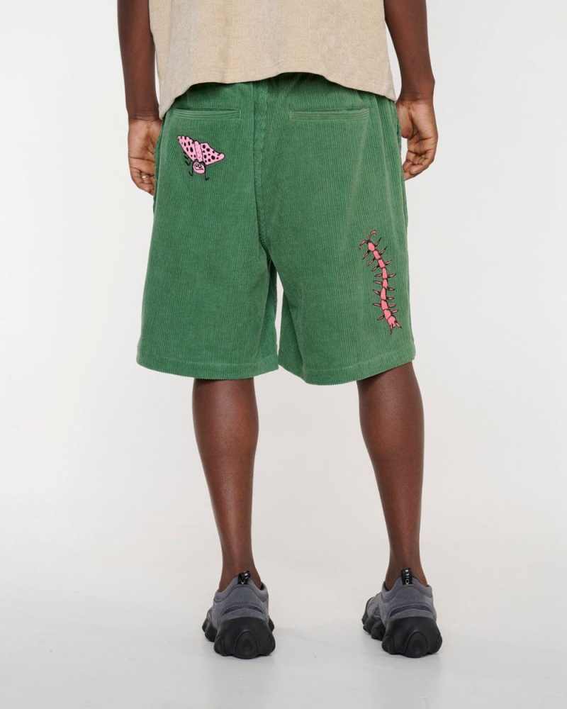 Olive Brain Dead Buggin' Out Baggy Climber Shorts | AU 1842653-TH