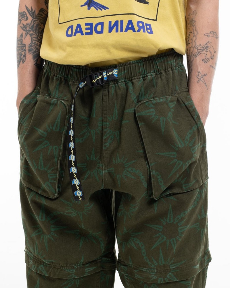 Olive Brain Dead Convertible Razor Climbing Pant | AU 6574238-MO