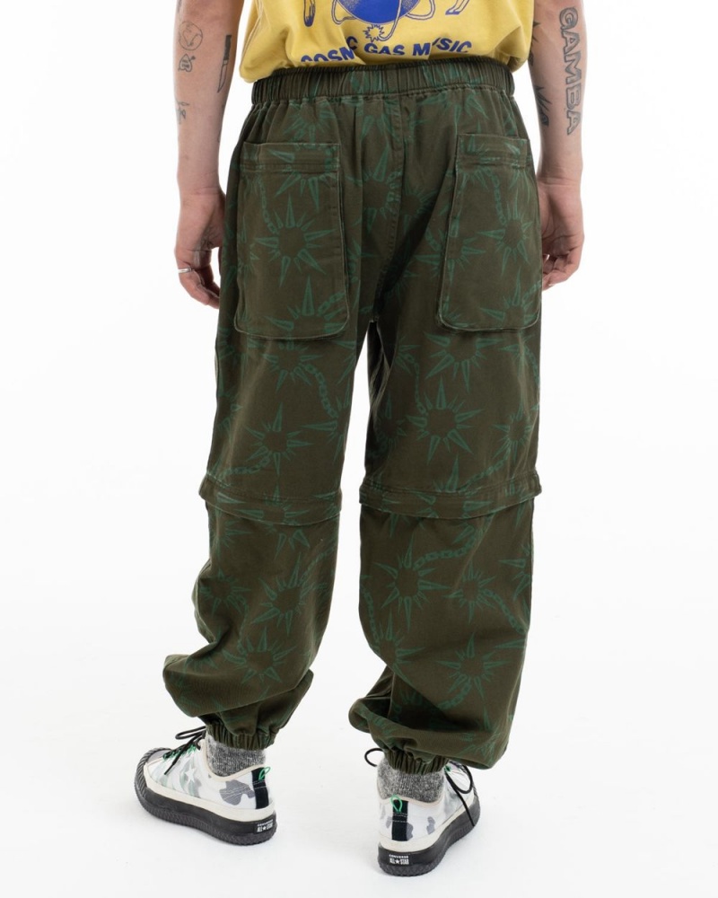 Olive Brain Dead Convertible Razor Climbing Pant | AU 6574238-MO