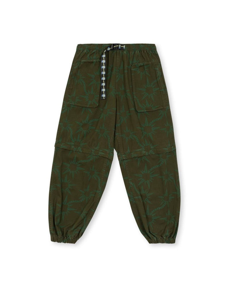 Olive Brain Dead Convertible Razor Climbing Pant | AU 6574238-MO