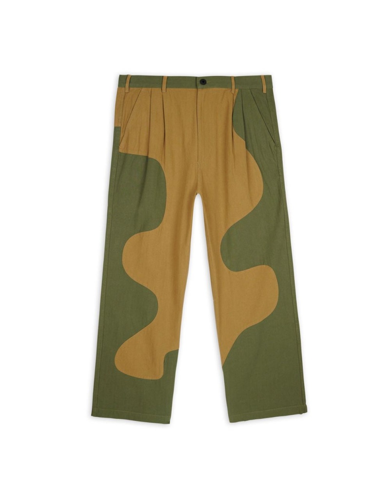 Olive Brain Dead Goop Herringbone Pant | AU 1293560-VL