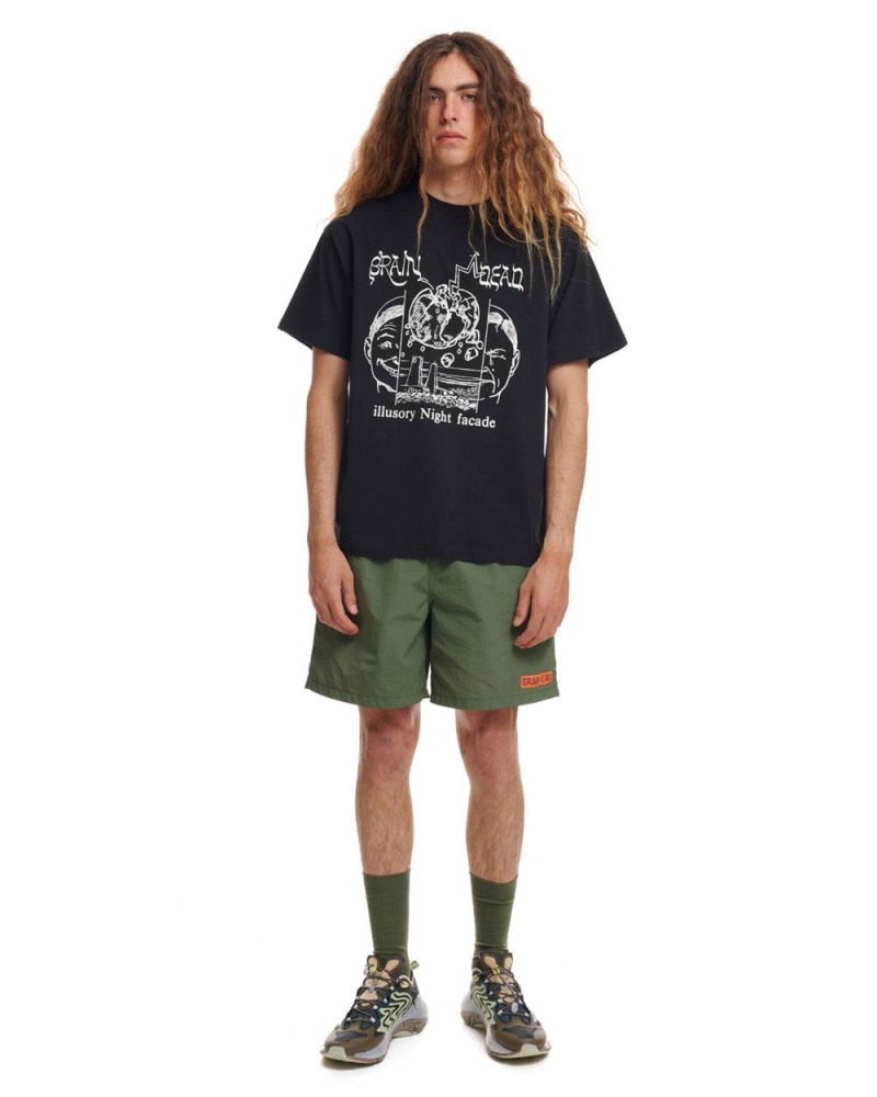 Olive Brain Dead Kickers Shorts | AU 1329407-ZA