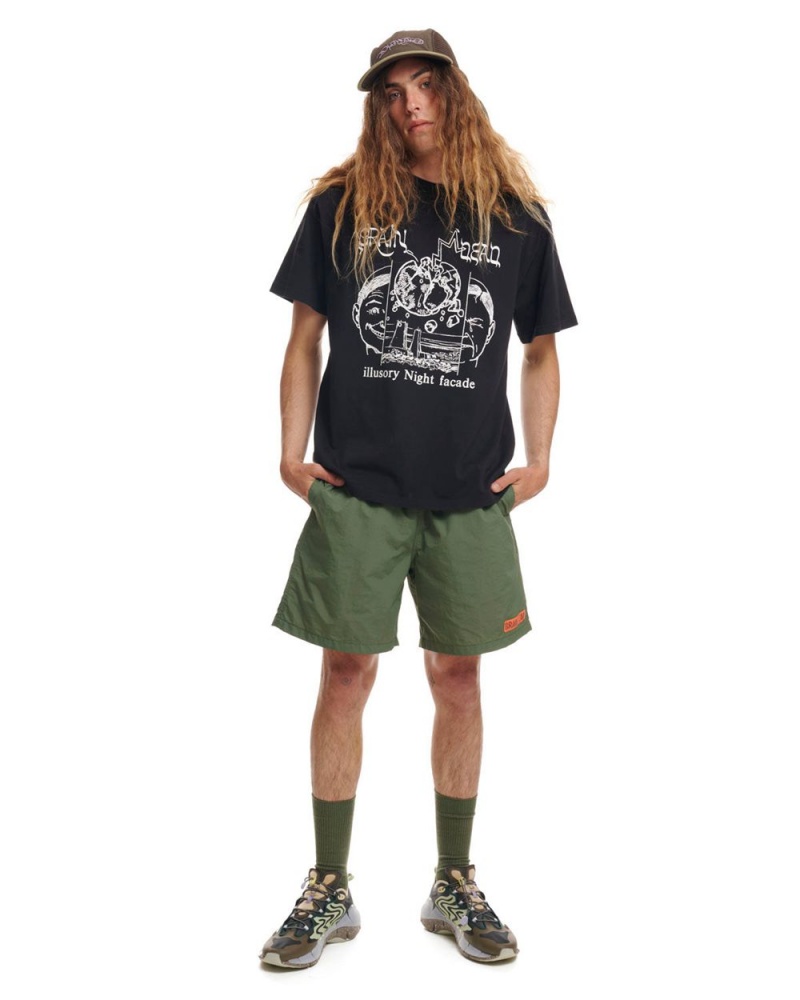 Olive Brain Dead Kickers Shorts | AU 1329407-ZA