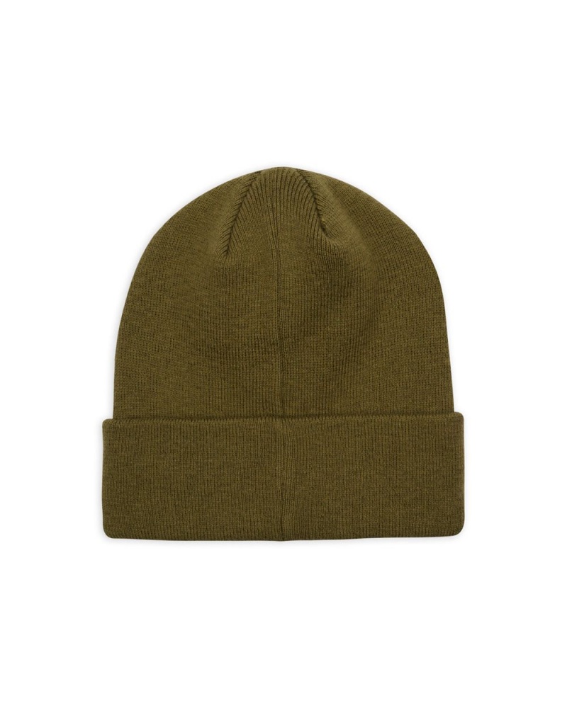 Olive Brain Dead Logo Head Wool Beanie | AU 3945270-KP