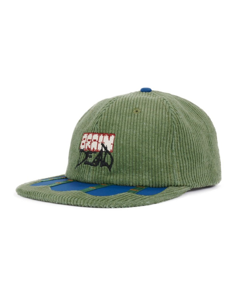 Olive Brain Dead Sludge Twill 6 Panel Cap | AU 1978542-OQ