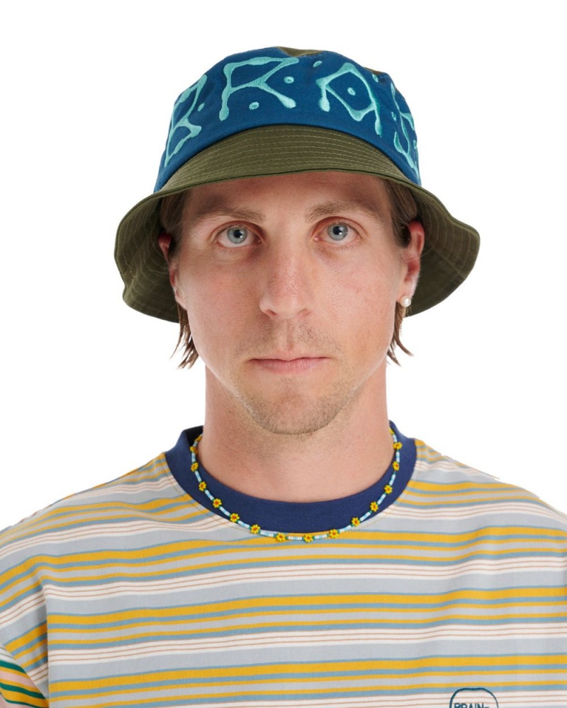 Olive Brain Dead Ufo Twill Bucket Hat | AU 9174806-MI