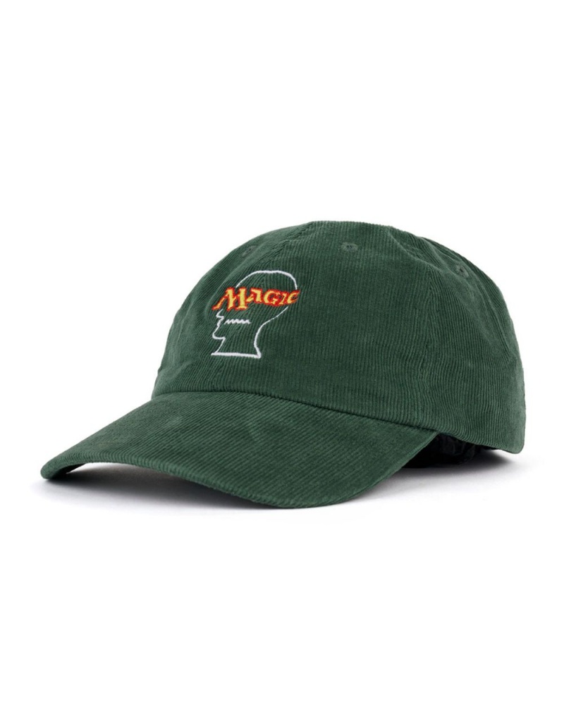 Olive Brain Dead X Magic: The Gathering Logo Lockup Corduroy Hat | AU 4950283-KX