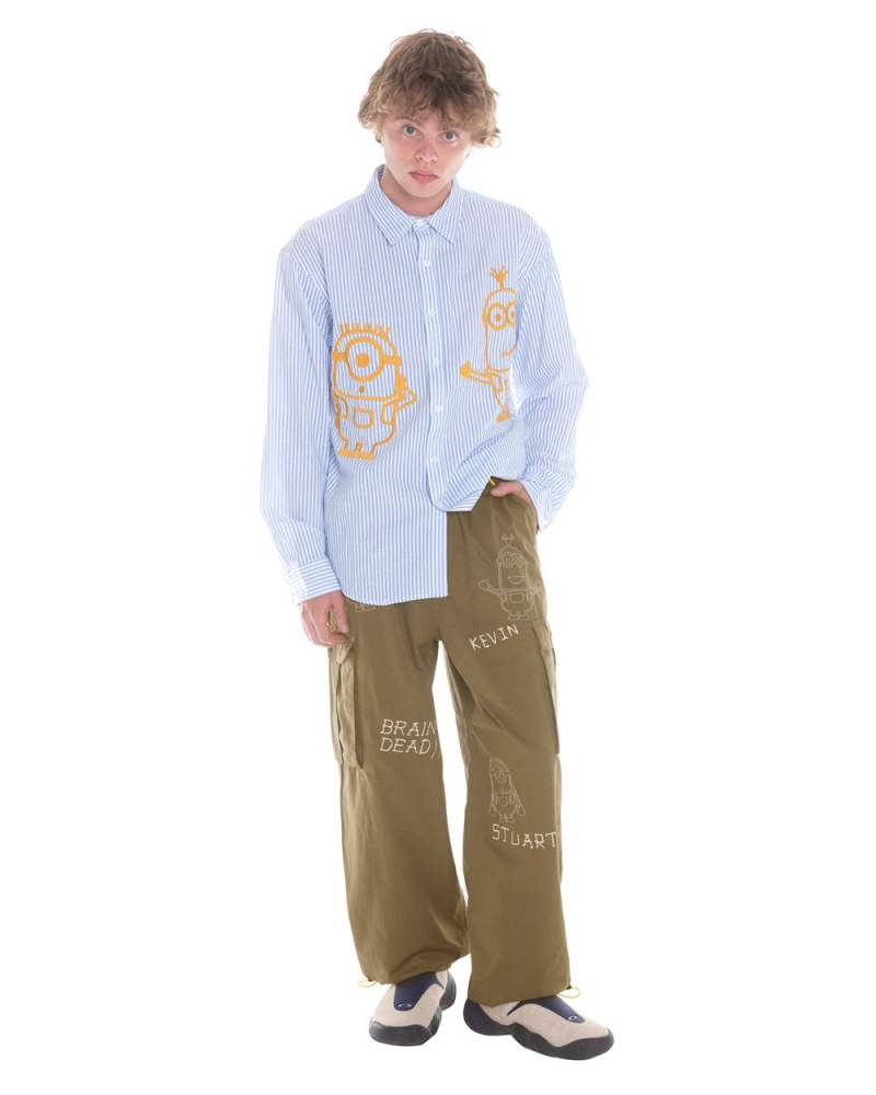 Olive Brain Dead X Minions Kevin's Plan Flight Pant | AU 7925836-YE