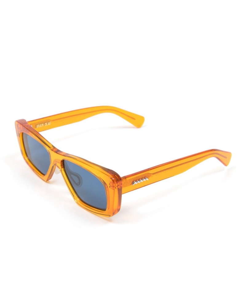 Orange Blue Brain Dead Kopelman Post Modern Primitive Eye Protection Sunglasses | AU 7235806-UY