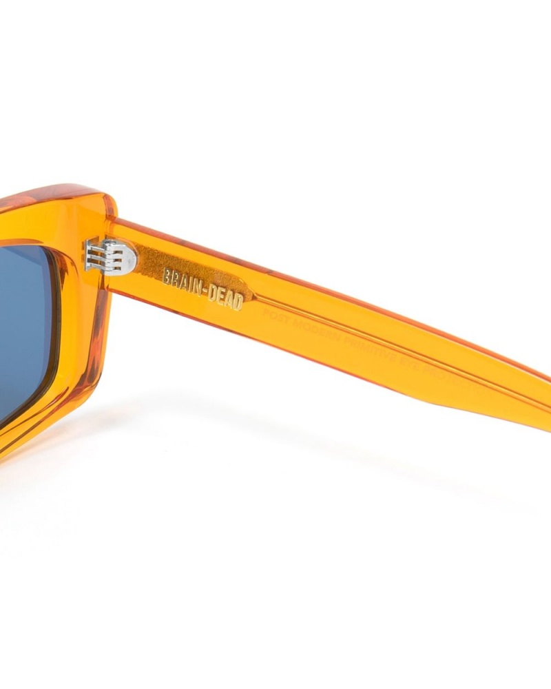 Orange Blue Brain Dead Kopelman Post Modern Primitive Eye Protection Sunglasses | AU 7235806-UY