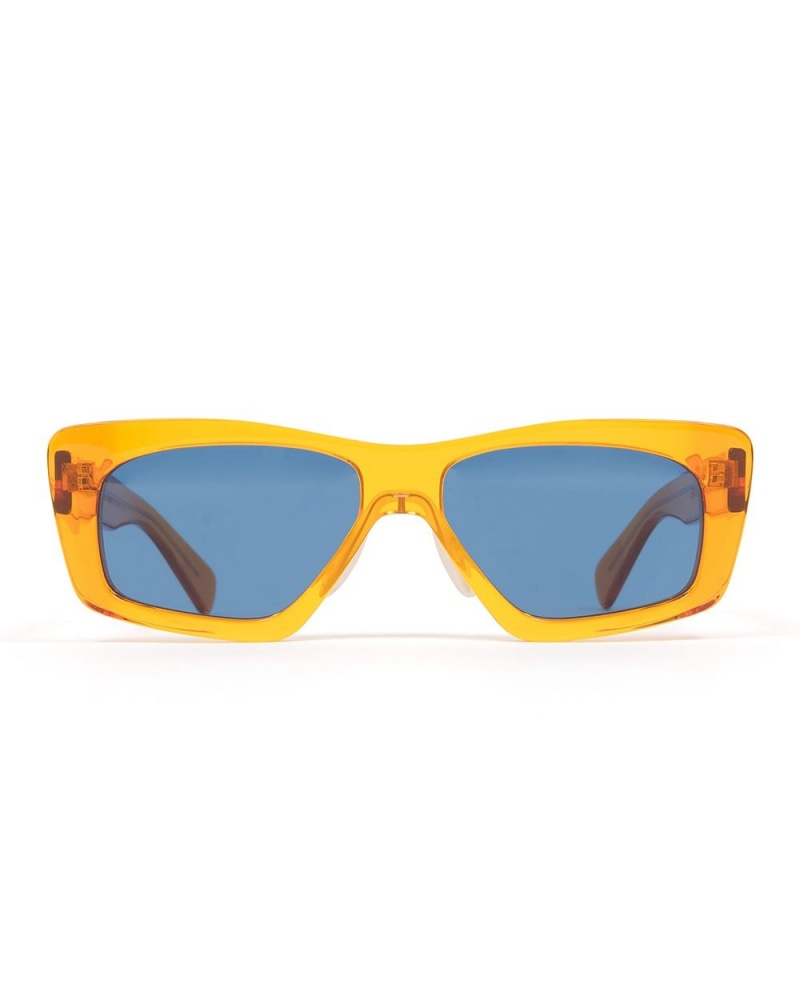 Orange Blue Brain Dead Kopelman Post Modern Primitive Eye Protection Sunglasses | AU 7235806-UY