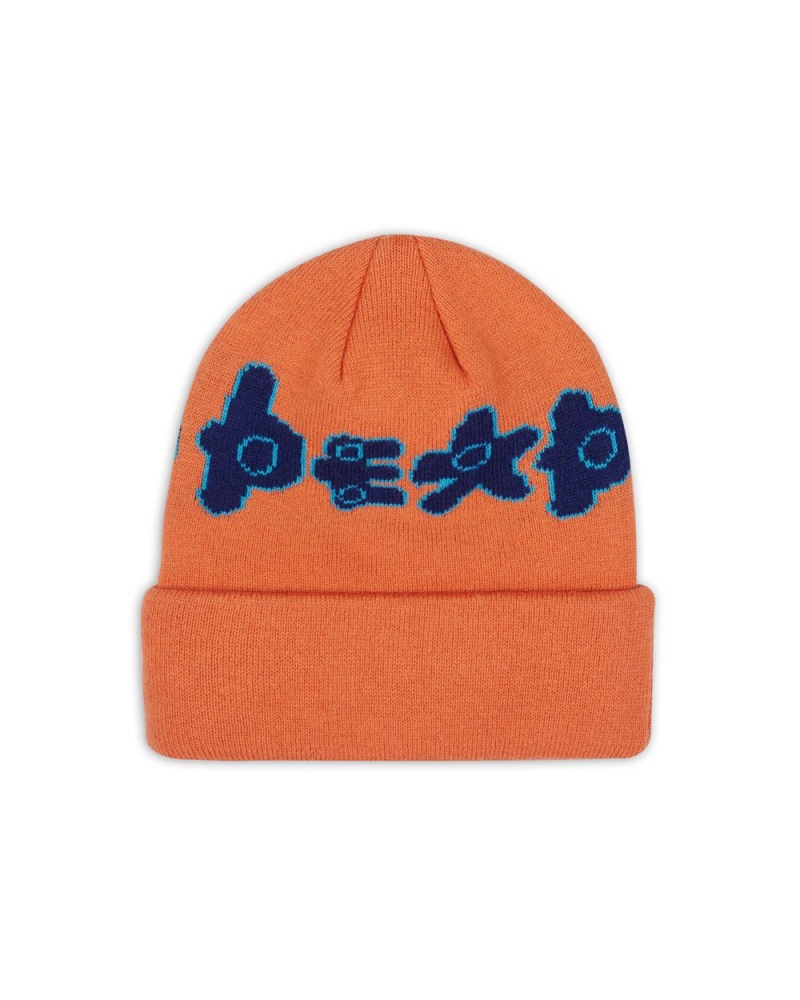 Orange Brain Dead Amoeba Wool Beanie | AU 8739561-LS