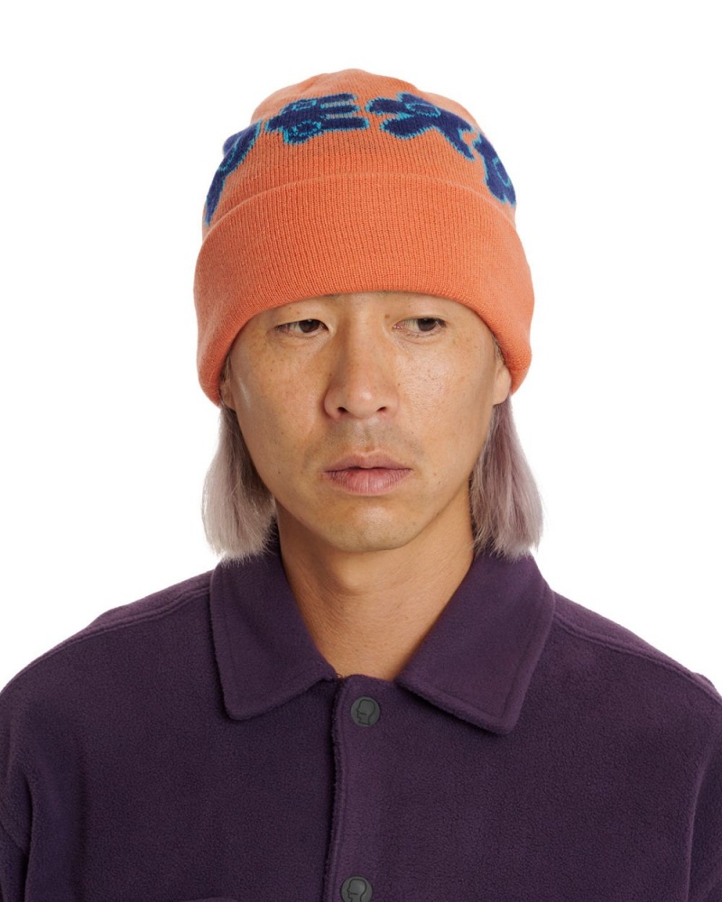 Orange Brain Dead Amoeba Wool Beanie | AU 8739561-LS