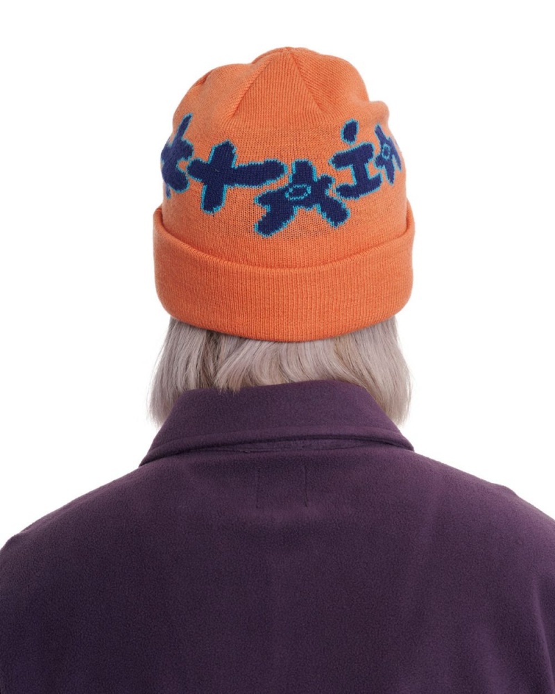 Orange Brain Dead Amoeba Wool Beanie | AU 8739561-LS