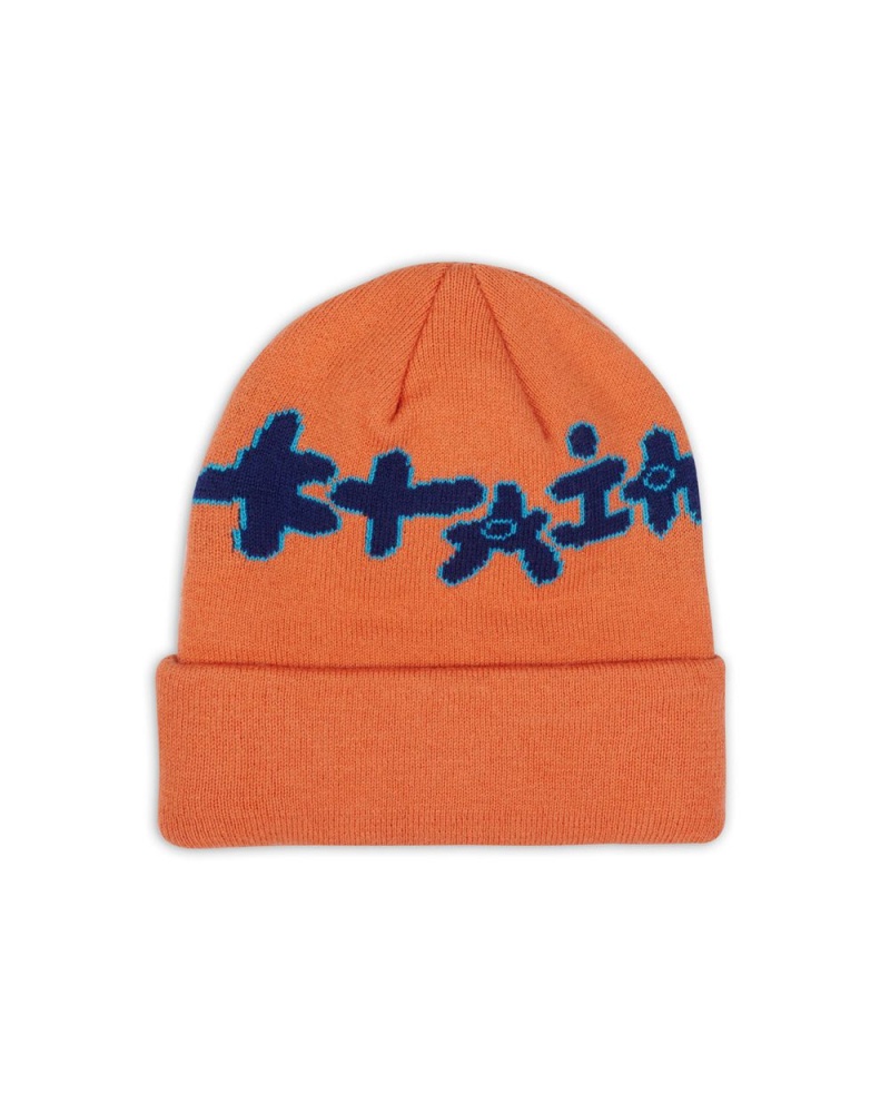 Orange Brain Dead Amoeba Wool Beanie | AU 8739561-LS