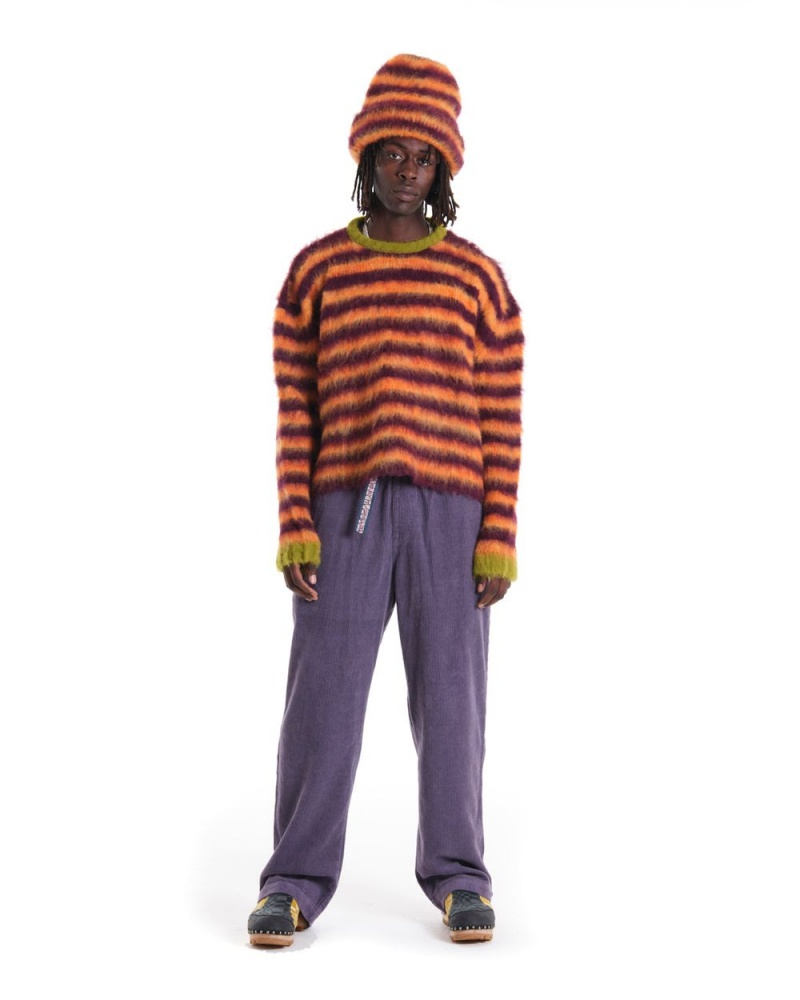 Orange Brain Dead Boxy Knit Stripe Sweater | AU 1498257-TX