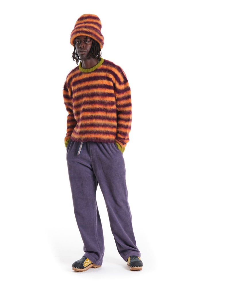 Orange Brain Dead Boxy Knit Stripe Sweater | AU 1498257-TX