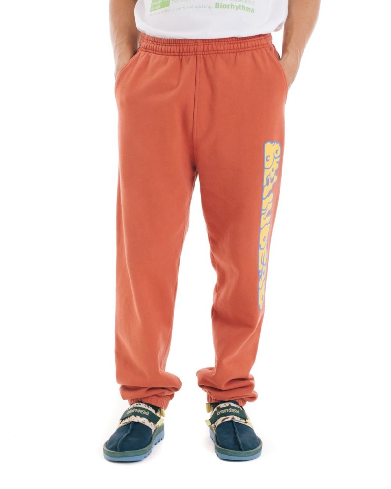 Orange Brain Dead Bubble Sweat Pant | AU 8041569-ID